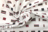 Italian rectangle stripe jacquard yarn-dyed cotton shirting