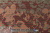 French brick/espresso stripey graphic cotton jacquard 1.5 yd