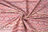 French eggplant/rouge/khaki graphic stripey brocade