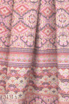French eggplant/rouge/khaki graphic stripey brocade