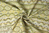 French lemon/khaki/gray graphic stripey brocade