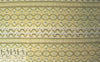 French lemon/khaki/gray graphic stripey brocade