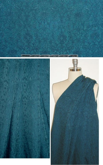 drapey medallion jacquard - regal teal