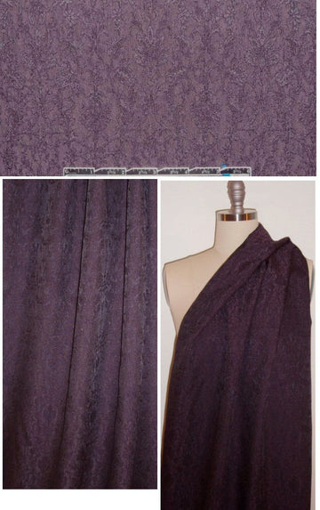 drapey medallion jacquard - deep plum