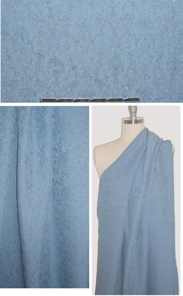 drapey medallion jacquard - dusty blue