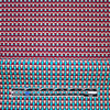 Italian reversible geometric stretch cotton suiting - sky/wine 1.75 yds