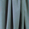 Italian reversible geometric stretch cotton suiting - sky/wine 1.75 yds