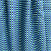 Italian reversible geometric stretch cotton suiting - aqua/cobalt 1.625 yds