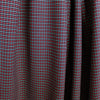 Italian reversible geometric stretch cotton suiting - aqua/cherry 1 yard