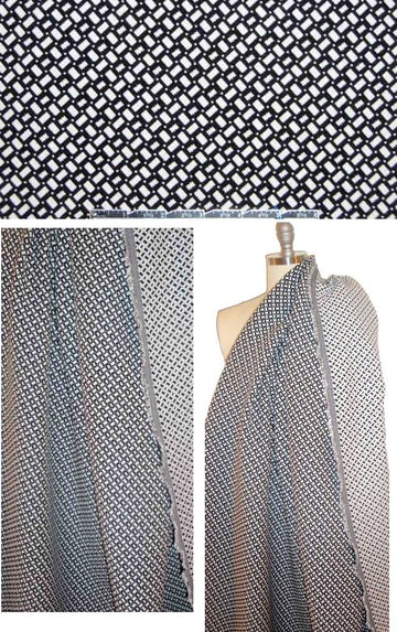 reversible graphic bengaline stretch jacquard