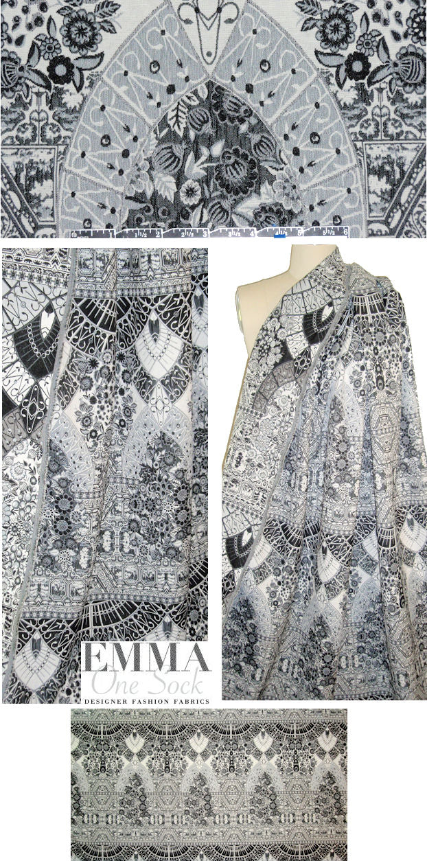 pendulum jacquard brocade  1.125 yds (Two Panels) Minor Flaw