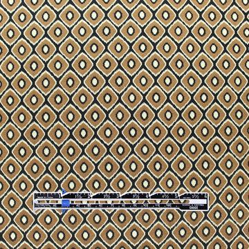 yarn dyed 'cubic complex' jacquard knit - camel/ivory 1.5 yd