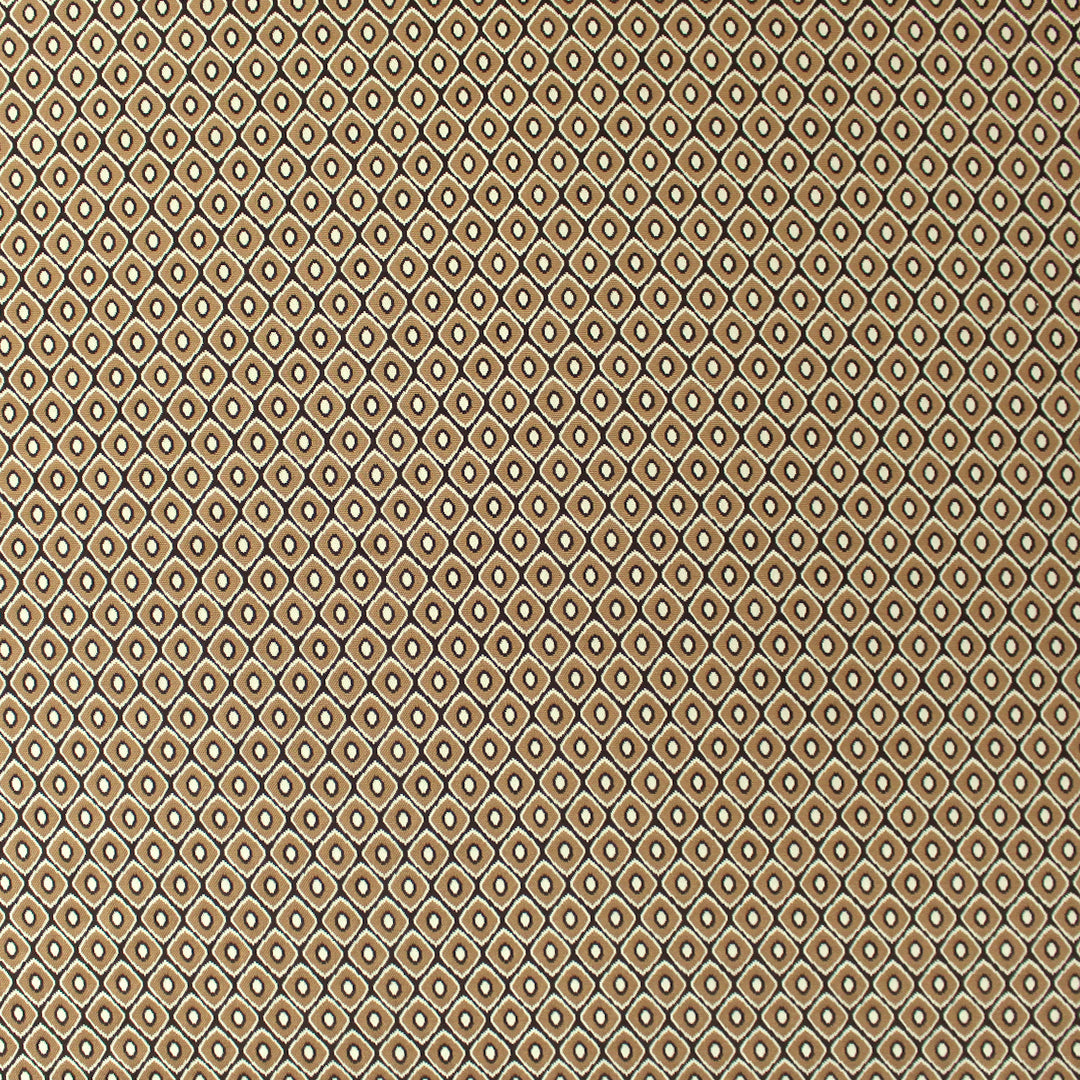 yarn dyed 'cubic complex' jacquard knit - camel/ivory 1.875 yd