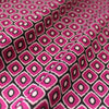yarn dyed 'cubic complex' jacquard knit - fuchsia/ivory 1.125 yard
