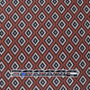 yarn dyed 'diamond run' jacquard knit - black/burnt orange/ecru 2 yd