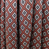yarn dyed 'diamond run' jacquard knit - black/burnt orange/ecru 1.25 yds