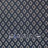 yarn dyed 'diamond run' jacquard knit - black/navy/ecru 1.5 yd