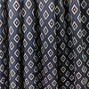 yarn dyed 'diamond run' jacquard knit - black/navy/ecru 1.5 yd