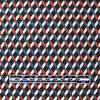 yarn dyed 'diamond link' jacquard knit - black/orange/teal 1.75 yd