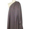yarn dyed 'diamond link' jacquard knit - black/orange/teal 2 yd