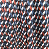 yarn dyed 'diamond link' jacquard knit - black/orange/teal 1.75 yd