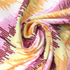 Italian 'color signals' jacquard suiting - sangria/daylily 1.625 yd