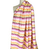 Italian 'color signals' jacquard suiting - sangria/daylily 1.625 yd