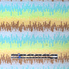 Italian 'color signals' jacquard suiting - sky/lime 1.75 yd