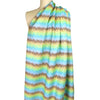 Italian 'color signals' jacquard suiting - sky/lime 1.75 yd
