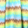 Italian 'color signals' jacquard suiting - sky/lime 1.75 yd