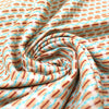 Italian 'bits and dashes' jacquard suiting - sky/almond 1.625 yd