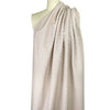 Italian 'bits and dashes' jacquard suiting - sky/almond 1.625 yd