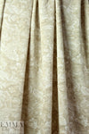 French lt. khaki/white textured floral 2-ply jacquard knit