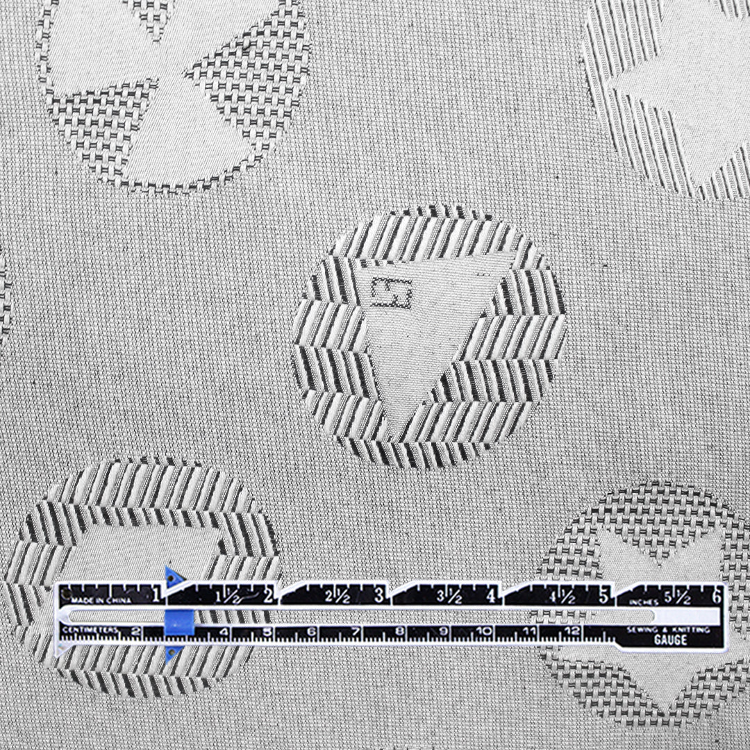 Fend! 'steel symbols' cotton jacquard suiting 1.5 yds