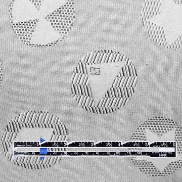 Fend! 'steel symbols' cotton jacquard suiting 1.5 yds