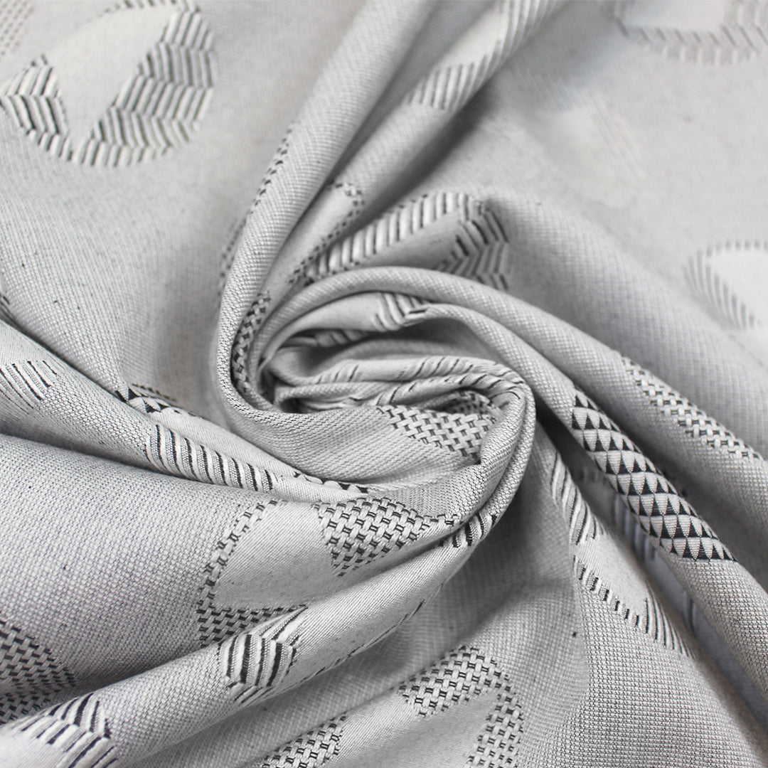 Fend! 'steel symbols' cotton jacquard suiting 1.5 yds