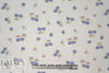 famous designer floral jacquard doubleknit - blue/lilac