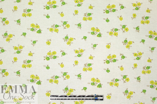 famous designer floral jacquard doubleknit - limon/lime