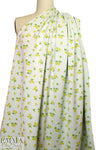 famous designer floral jacquard doubleknit - limon/lime