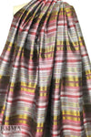 Carmen Marc Va1vo garnet/gold/silver silk blend jacquard 1.5 yds