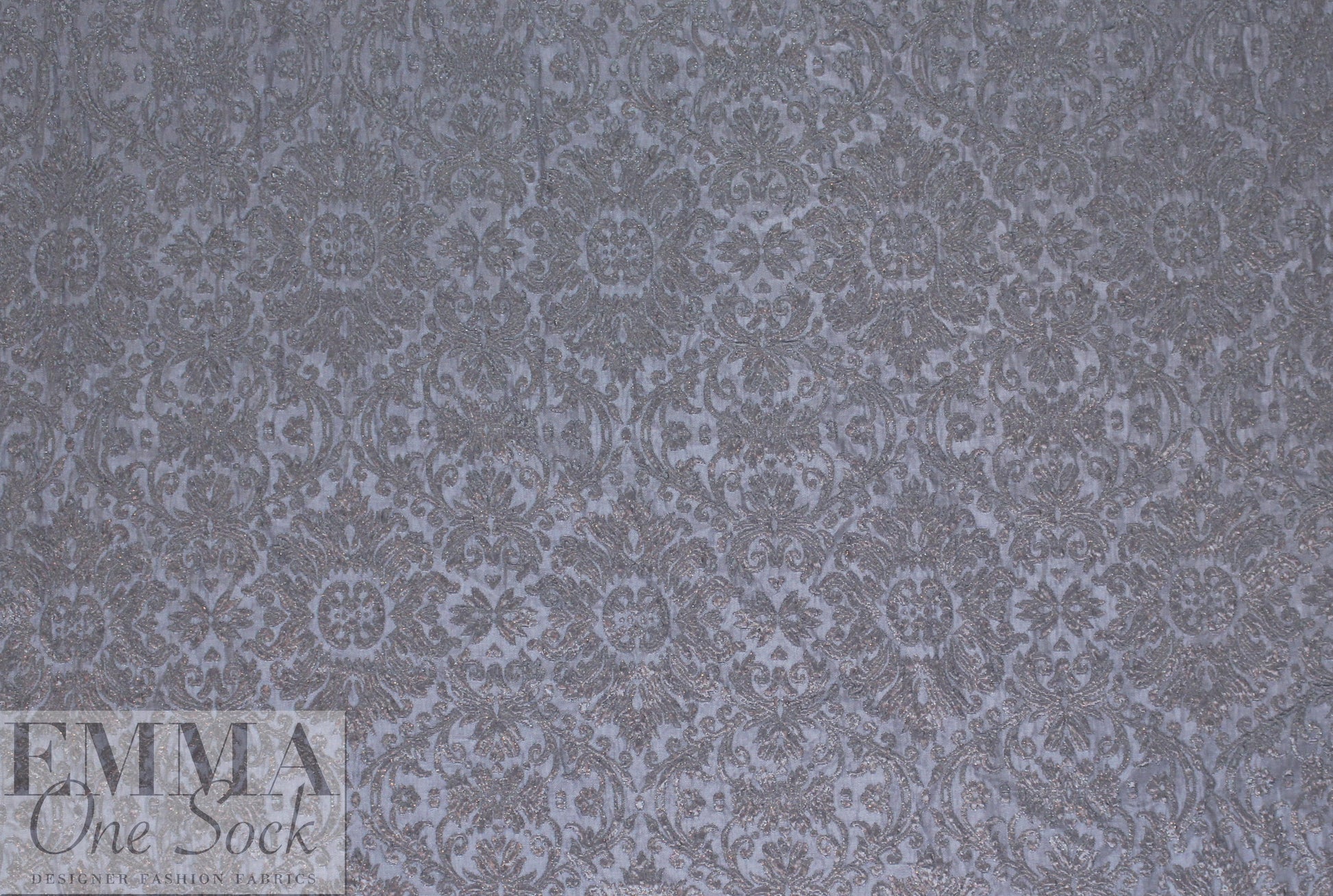 Italian drapey jacquard woven - blue slate