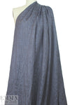 Italian drapey jacquard woven - blue slate 1.66 yds