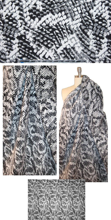 famous designer stretch jacquard - python inspired