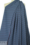 J. Mendel1 reversible jacquard - blue/plum