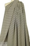 J. Mendel1 reversible jacquard - black/vanilla 1.875 yd
