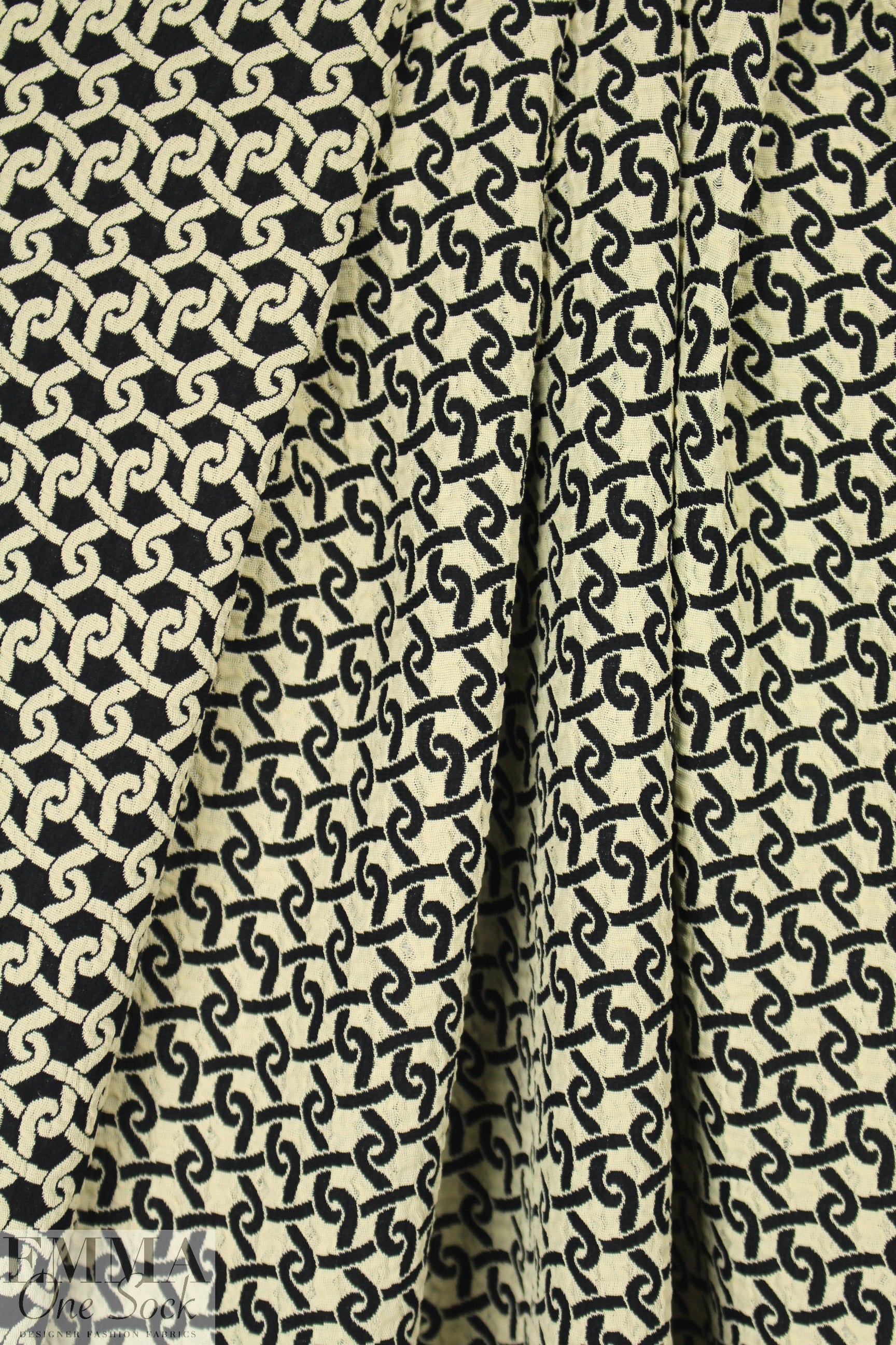 J. Mendel1 reversible jacquard - black/vanilla