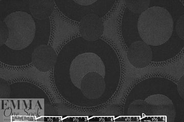 famous designer viscose blend lining - black dots