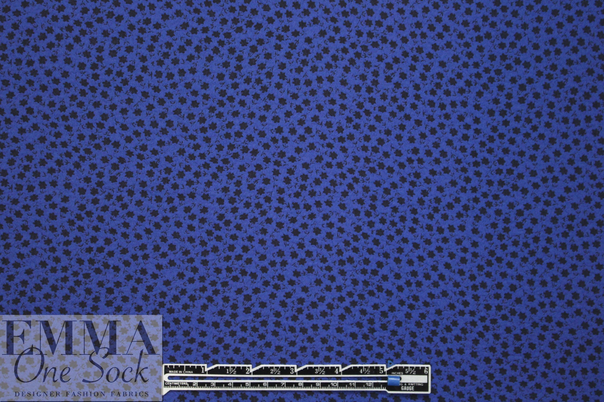 NY designer reversible jacquard - black/cobalt