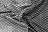 Italian reversible stretch jacquard - black/gray graphic