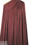 Italian viscose drapey jacquard woven - burgundy